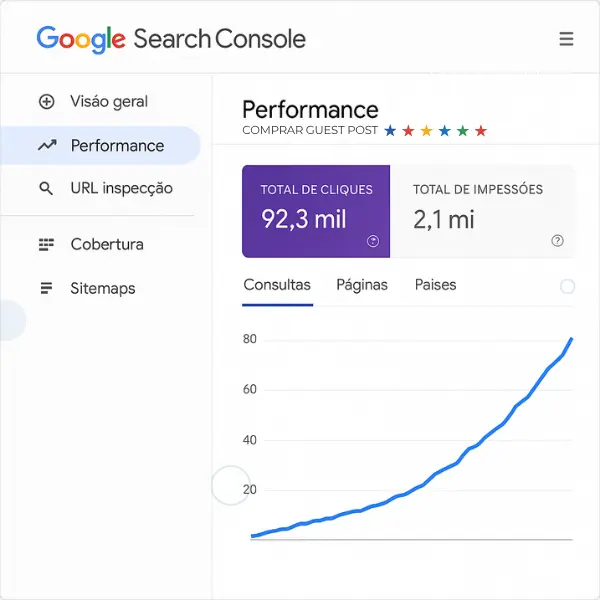 Gráfico demonstrando aumento de tráfego e autoridade ao comprar backlinks de qualidade da QMIX Digital.
